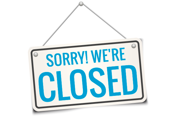 年末年始の休業のお知らせ